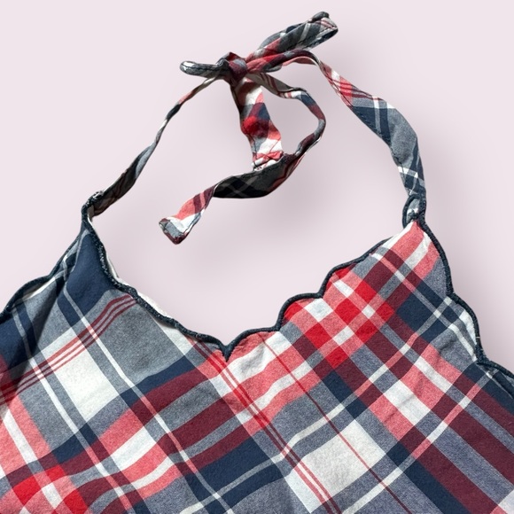 Set Of Two Toddler Girl Old Navy Fourth Of July Patriotic Plaid Paisley Dresses - Picture 10 of 12